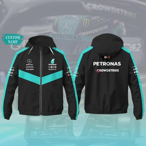 Premium Customized Men's Windbreaker Jacket MERCEDES - MWJ17