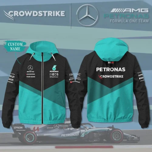 Premium Customized Men's Windbreaker Jacket MERCEDES - MWJ15
