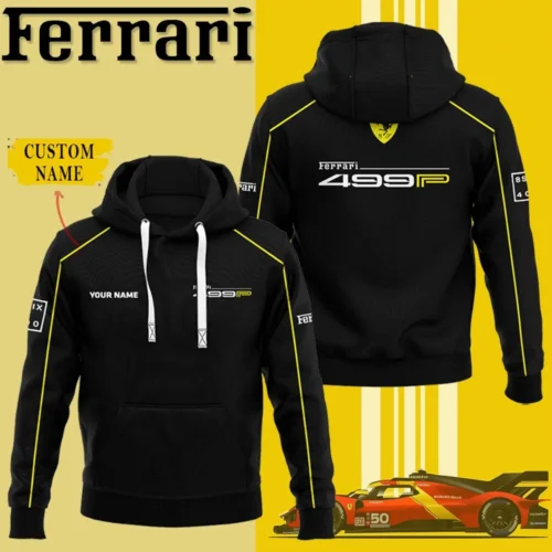 High Quality Customized Unisex Hoodie FERRARI - HOF32