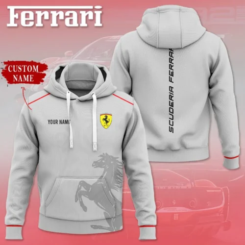 High Quality Customized Unisex Hoodie FERRARI - HOF23