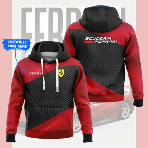 High Quality Customized Unisex Hoodie FERRARI - HOF28