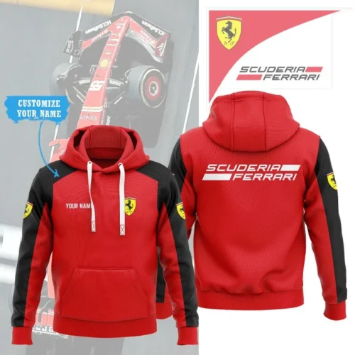High Quality Customized Unisex Hoodie FERRARI - HOF20