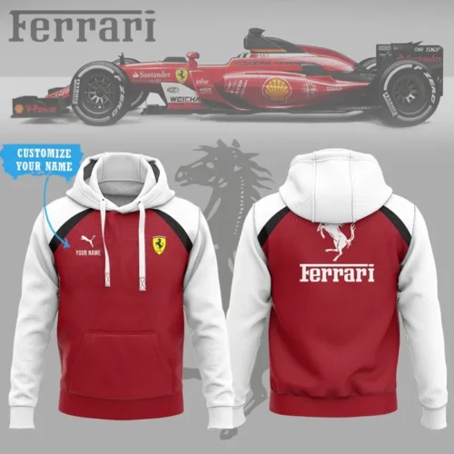 High Quality Customized Unisex Hoodie FERRARI - HOF27