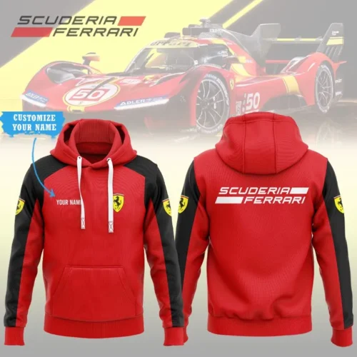High Quality Customized Unisex Hoodie FERRARI - HOF25