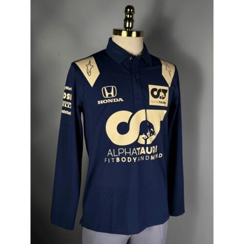 HONDA High Quality Men's Racing Long Sleeve Polo - RLS03