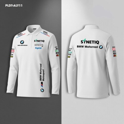 BMW High Quality Men's Racing Long Sleeve Polo - RLS13