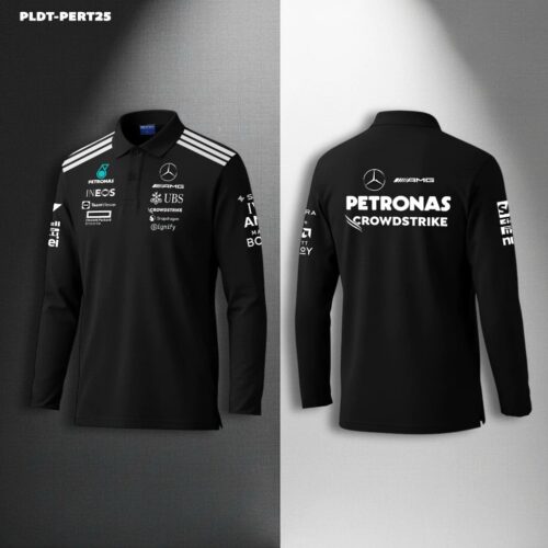 MERCEDES High Quality Men's Racing Long Sleeve Polo - RLS15