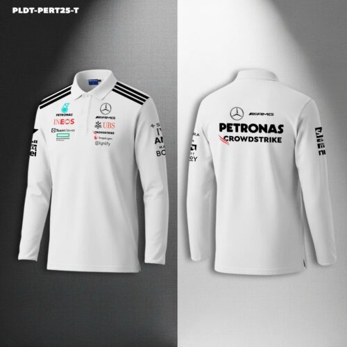 MERCEDES High Quality Men's Racing Long Sleeve Polo - RLS16