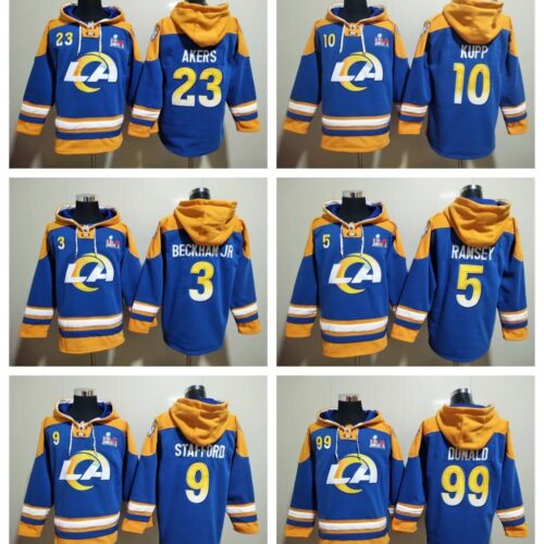 Los Angeles Rams Lacer V-Neck Pullover Hoodie - LAR04